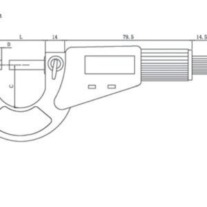 میکرومتر خارج سنج50-25 میلی متر مدل 1-02-101 برند آسمیتو