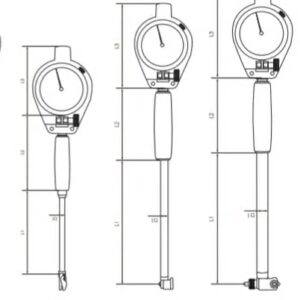بور گیج(گیج داخل سیلندر) مدل 0-21-482 رنج 18-35 برند آسمیتو(ASEMITO)