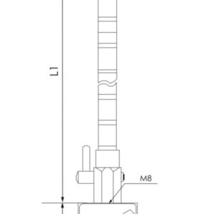 پایه ساعت خرطومی (360mm) مگنتی 60 کیلوگرمی اسیمتو (ASIMETO) مدل 0-11-601