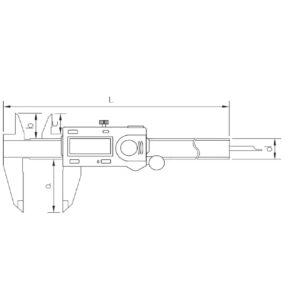 کولیس دیجیتال 15سانتی برند آسمیتو(ASIMETO) مدل3-56-307