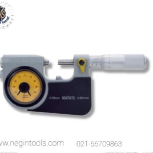 میکرومتر ساعتی رنج 0-25 میلی متر کد 152-01 برند آسیمتو