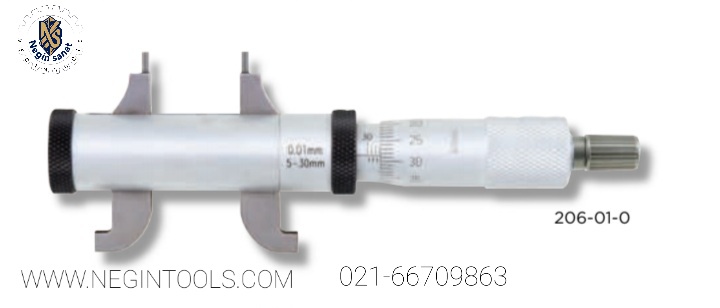 میکرومتر آسیمتو (ASIMETO) 55-5 میلی متر داخل سنج دو طرفه مدل 0-01-206