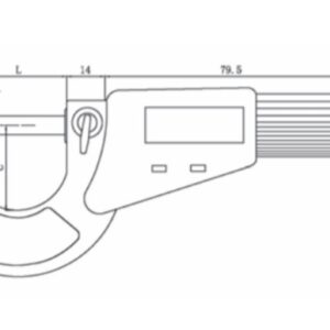 میکرومتر خارج سنج دیجیتال آسمیتو ۲۵-۰ میلی متر مدل ۰-۰۱-۱۱۶