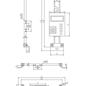 خط کش دیجیتال عمودی ۱۵ سانتی متر مدل ۹-۰۶-۳۲۶ برند آسیمتو(ASIMETO)
