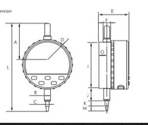 ساعت اندیکاتور دیجیتال با نمایش آنالوگی با برند آسیمتو(ASIMETO)