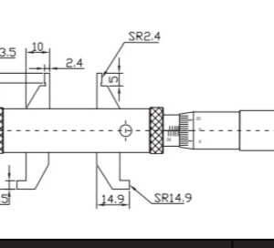 میکرومتر داخل سنج دو طرفه آسیمتو (ASIMETO) 55-5 میلی متر مدل 0-01-206