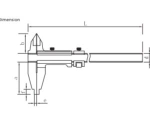 کولیس آسیمتو (ASIMETO) 30 سانتی متر فک بلند مدل 9-12-302