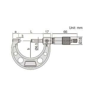 میکرومتر خارج سنج اینسایز (Insize) 25-0 میلی متر دقت 0.001 مدل 25-3210