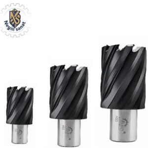 مته گردبر AST دریل مگنت HSS TiAlN تیتانیوم مشکی طول 50mm