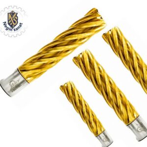 مته گردبر دریل مگنت HSS TiN 75 میلی متر (AST POWER)