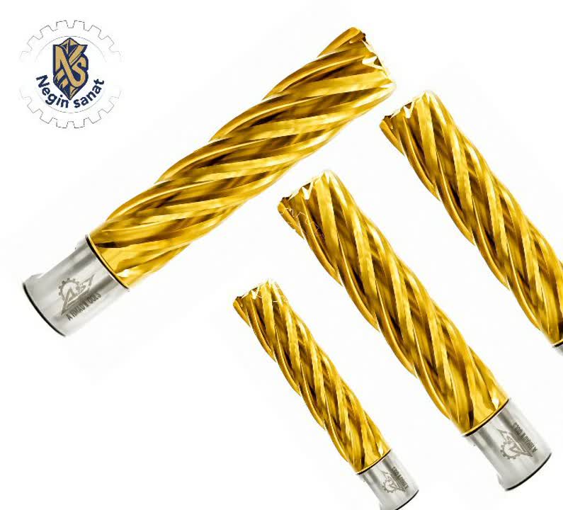 مته گردبر دریل مگنت HSS TiN 75 میلی متر (AST POWER)